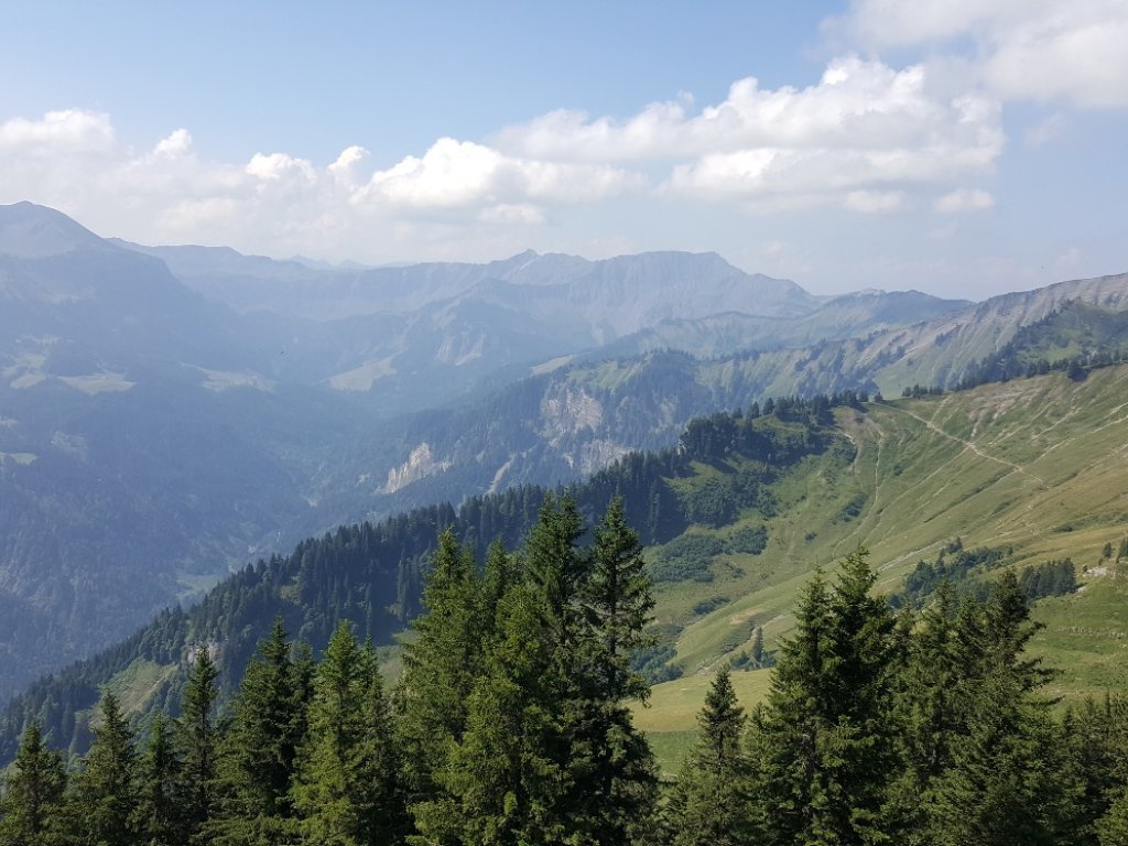 Von der Hangspitze Richtung Guntenalpe