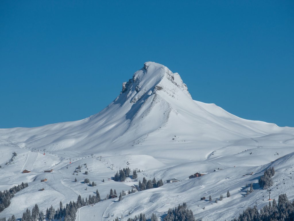 Damülser Mittagspitze im Winter