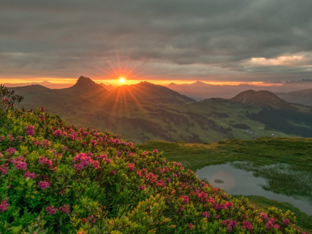 Sonnenaufgang am Portlahorn