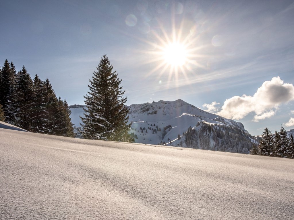 Winterlandschaft in Mellau