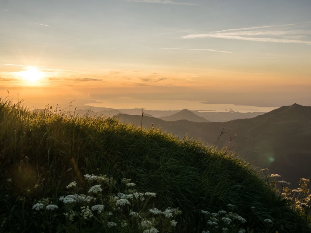 Blick von der Sünserspitze zum Bodensee