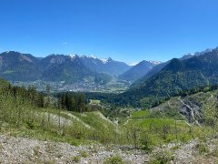 Aussicht beim Schesatobel-Aussichtspunkt