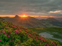 Sonnenaufgang am Portlahorn